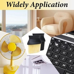 Interior Detailing Brush for Dashboard, Air Conditioner Vents, L Color: Yellow