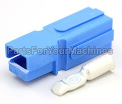SINGLE POLE HOUSING w/CONTACT #8AWG, OEM ANDERSON, BLUE, PP75