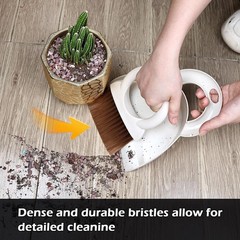 Mini Broom and Dustpan Set,Small Set for Small, White