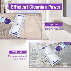 40 Pack Disposable Power Mop Refills for Swiffer 15.25 Inch, 40 Count Purple