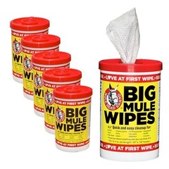 Mule Head Brand XL Heavy-Duty Cleaning Wipes – 6 Pack (10″ x 12″) – All-Purpose