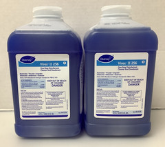 2x Diversey 04329 Virex II 256 One-Step Disinfectant Cleaner 2.5L for J-Fill