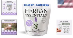 Lavender Essential Oil Wipes Travel Size Face Body Cleansing Individually Wra…