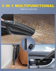 TANYO Handheld Car Vacuum Cordless, Portable Vacuum Cleaner with High Power Suct