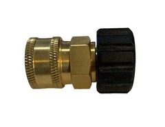 Brass 3/8 Quick Connect QC Socket with Female Twist Seal 22mm Threads 15mm Stem