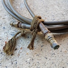 15′ Synflex 1/4″ Water Supply Line 1250 psi Furon w Old School Metal Connectors