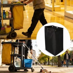 High Capacity Replacement Janitorial Cart Bag, Waterproof, Thickened Housekee…
