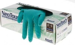 100 Pack Ansell 25-201L Disposable Gloves, Neoprene