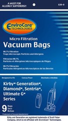 Kirby Generation 1,2,3,4,5,6 and Ultimate G Allergen 9 BAGS, 9 Bags