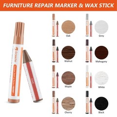 Grpoche Wood Furniture Repair 0.74 Ounce (Pack of 36), 12+8+8+2 Colors