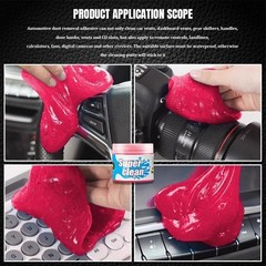 Universal Cleaning Gel Putty for Automotive Keyboard Camera Printers Pink 2PCS
