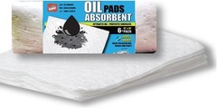 Oil Only Absorbent Pads – for Bilges, Boats, Vehicles and Tools – 6 Pack, Whi…