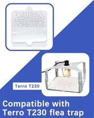 24 PCS Flea Trap Refills Square Glue Boards Compatible with Terro T230 White