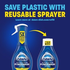 Dawn Powerwash Spray, Dish Soap, Dishwashing Liquid, 16 Fl Oz (Pack of 4)