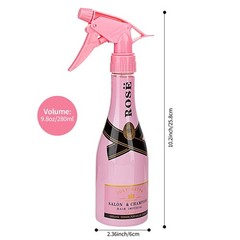 YOUNGFLY Mist Spray Bottle, 9.8oz Pink Rose Champagne Design 9.5 Ounces,