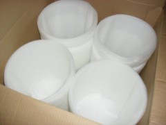 Box of 125 HD 3.5 Gal. Paint Pail Can Bucket Liners Plastic White 3.5 gallon