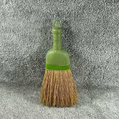 Whisk Broom Green Natural Straw Handheld Cleaning Tool Vintage Decor