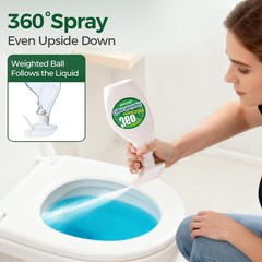 T4U Spray Bottles for Cleaning, 16 OZ Empty 16 OZ, 2 Pack, white