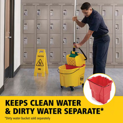 Wavebrake 35 Qt. Plastic Mop Bucket with Wringer
