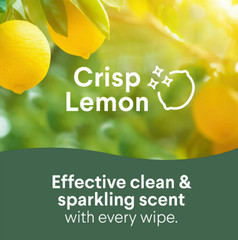 Clorox Bleach-Free Disinfecting and Cleaning Wipes, Crisp Lemon, 75 Count