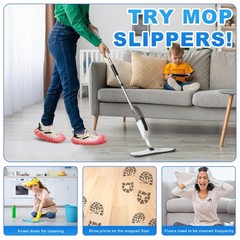 Vowanop Mop 10.5 XX-Wide, A-purple, Green, Pink, Blue, Orange 10 Pack