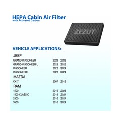 Cabin Air Filter CF11671 Fits RAM 1500/2500/3500 (2016-2025), 4… Fast USA SHIP