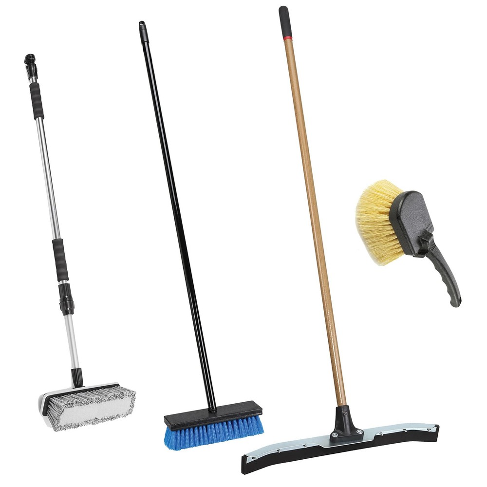 Harper 37518700 All-Purpose Scrubbing Squeegee Brush Set 10 In. Wash Brush