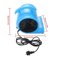 3-Speed Air Mover Carpet Dryer 1/2 HP 2800 CFM With 15Ft Cord Floor Blower Fan