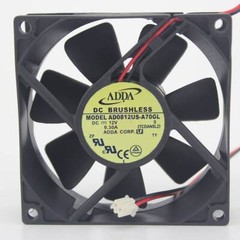1pc ADDA AD0812US-A70GL FAN 8025 80*80*25mm 12V 0.3A 2pin