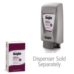 GOJO 728104CT 2000 mL E2 Sanitizing Lotion Soap – Fragrance-Free (4/Carton) New