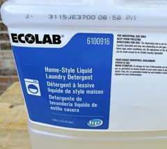 ECOLAB 6100916 Home-Style Liquid Laundry Detergent 2.5 gallon