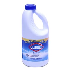 Clorox Concentrated Liquid Bleach 1 Fl Oz (Pack of 2), Clear/Light Yellow