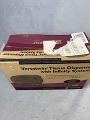 San Jamar R3600TBK Versatwin Standard Bath Tissue Dispenser Infinity Black Pearl