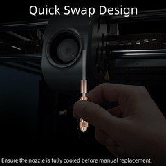 4PCS Quick-Swap Nozzle Kit for K2 SE, K1C, Ender 3 V3, 3D Printer Copper…