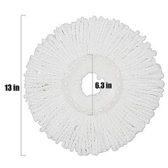 5 Replacement Mop Micro Head Refill for 360° Spin Magic 5 Count (Pack of 1)