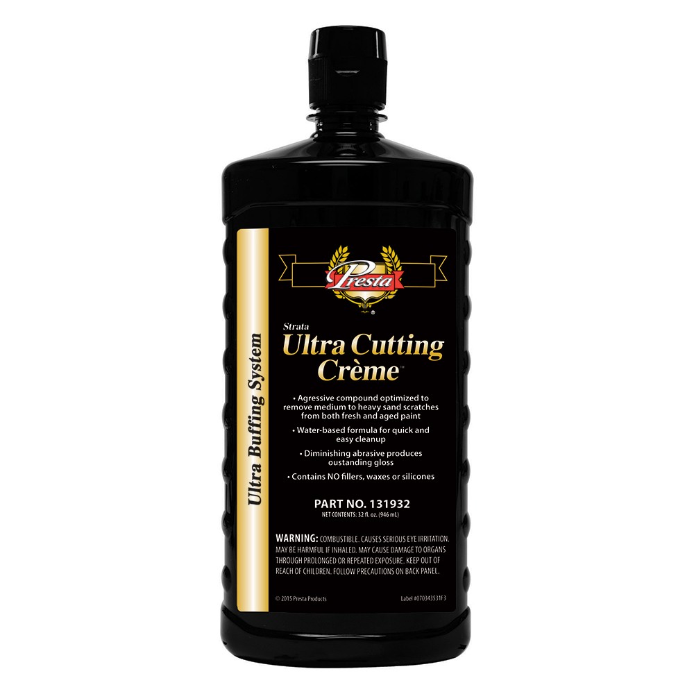 Presta Ultra Cutting Creme 32 Fl Oz Automotive Compound Fl.