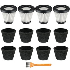 4 Pack F117 Filters Compatible with Dirt handheld vacuum filter(white)