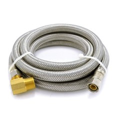 TT FLEX Universal Dishwasher Installation Kit,6 Ft Stainless 6FT, Yellow