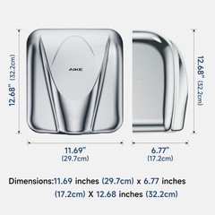 Elephant Power Dryer – High Speed, Polished Steel Cover
