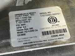 KARCHER HD 4.0/40 GE 1.107-526.0 Pressure Washer 4000PSI Honda GS390 Elec Start
