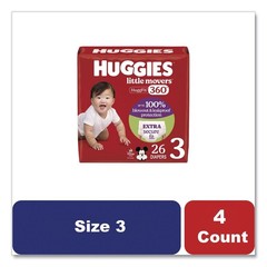Huggies 56605 16 lbs. to 28 lbs. Baby Diapers – Size 3/Disney Design (4/CT) New