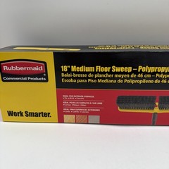 Rubbermaid 18″ Super Sweeper Heavy Duty Floor Brush 2 Pack