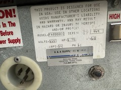 HEPA Air Filter / Negative Air Machine (Force air 2000 EC)
