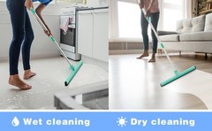 18″ Floor Squeee with 43″ Adjustable Aluminum Handle Light Duty Magic