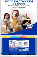 Lysol Disinfecting Wipes Multi-surface Cleaning Wipes, 80 Count, 4pk
