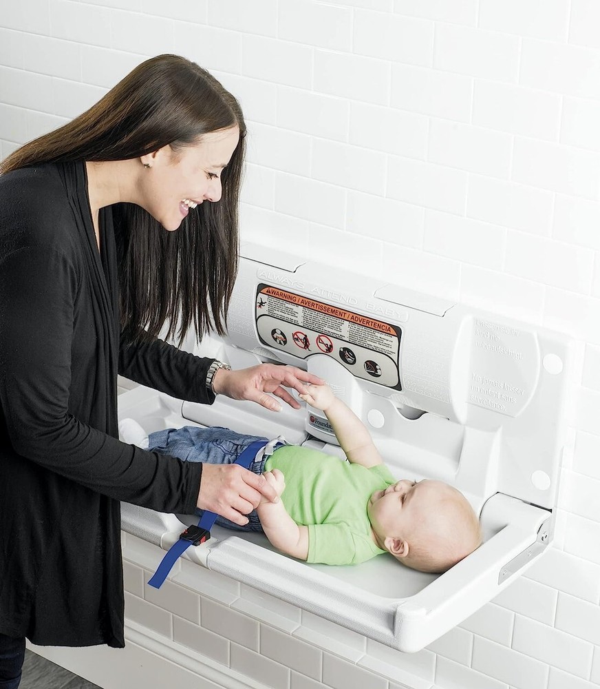 NEW Foundations 100-EH Classic Horizontal Baby Changing Station Light Gray #9566