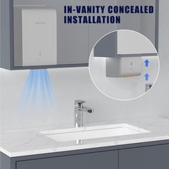 JETWELL ADA Compliant Hand Dryer, ABS Plastic Cover Hard Wired Design, AC 110…