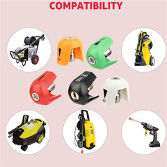 5PCS Pressure Washer Spray Nozzle Tips 1/4″ Quick Connect Color Coded Set