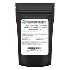 Prescribed For Life Sodium Carbonate Powder, Natural 12 Ounce (Pack of 1)