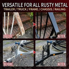 2 in 1 Rust Converter & Metal Primer, 35 oz Black Rust Reformer Paint for Met…